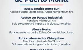 Aduanas sanitarias para ingresar a Puerto Montt: ¿Dónde se ubican?